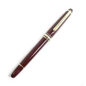 良品◆MONTBLANC モンブラン マイスターシュテュック NO144 ホワイトスター ペン先14K 万年筆 ボルドー×ゴールド EFニブ ドイツ製