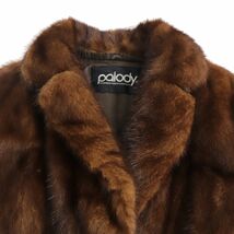 極美品★Palody　パロディ　MITSUKOSHI　三越　MINK　ミンク　本毛皮コート　ブラウン　毛質艶やか・柔らか◎_画像2