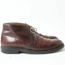 【ドンドン見直し】大人気●Alden オールデン 1341 Barrieラスト コードバン レザーチャッカブーツ バーガンディ 6 1/2 USA製 メンズ_画像5