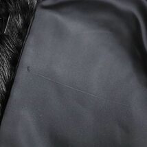 美品●SAGA MINK サガミンク 逆毛 本毛皮ショートコート ジャケット ブラック 11号 毛質艶やか・柔らか◎_画像8