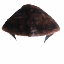 美品▼OS FUR　MINK　ミンク　房付き　本毛皮ショール/ストール　ダークブラウン　毛質艶やか・柔らか◎_画像2