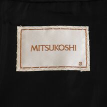 極美品★MITSUKOSHI　ミツコシ　MG sable　 MINK 　ミンク　本毛皮コート　ダークブラウン（ブラックに近い）　15号　毛質柔らか◎_画像6