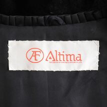 毛並み極美品●Altima アルティマ MINK シェアードミンク 本毛皮コート ダークブラウン 9～11号 毛質艶やか・柔らか◎_画像7