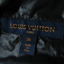 極美品◎正規品 イタリア製 LOUIS VUITTON ルイヴィトン FEJA77ASQ レディース ショートダウンフィルジャケット／ブルゾン ブラック 38_画像9