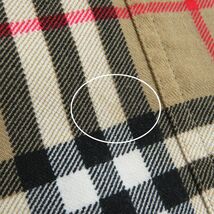 極美品□BURBERRY/バーバリー 8025821 ヴィンテージチェック ノバチェック レーヨン 半袖 開襟 オープンカラーシャツ ベージュ系 XS 正規品_画像8