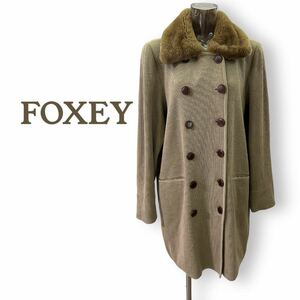 フォクシー　未着用　ミドル丈　ニット コート　FOXEY