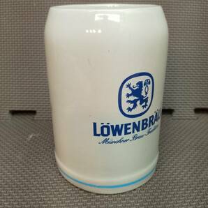  レーベンブロイ/ LOWENBRAU：陶器タンブラー 0.5L マグカップ ビアジョッキの画像2