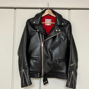 Leathers サイクロン　ホースハイド　タイトフィット　サイズ40 新品同様　室内試着のみ　袖の長さ-3センチカスタム　ベージュテープ