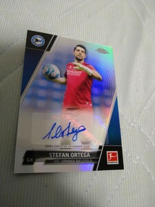 2021-22 TOPPS CHROME BUNDESLIGA silver AUTO 直筆サイン STEFAN ORTEGA マンチェスターシティ