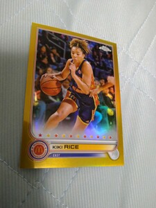 2022 TOPPS McDONALD‘S ALL AMERICAN CHROME BASKETBALL GOLD REFRACTOR KIKI RICE 22/50 50枚限定