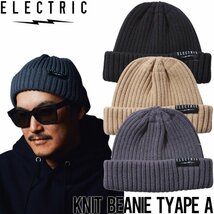 【送料無料】ニットキャップ カフビーニー ELECTRIC エレクトリック KNIT BEANIE TYPE A E24F26 日本代理店正規品　BLK_画像2