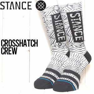 [クリックポスト対応] ソックス 靴下 STANCE スタンス CROSSHATCH CREW SOCKS A555D23CRO　M（24cm-26cm）