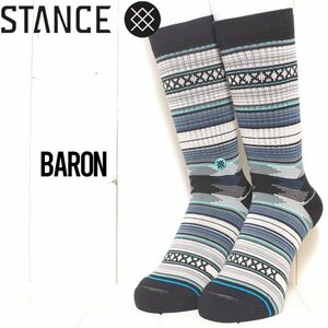 [クリックポスト対応] ソックス 靴下 STANCE スタンス BARON SOCKS A556C21BAR　L（27cm-31cm）