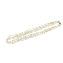 淡水パール 5連ネックレス ネックレス ホワイト シルバー 真珠 メッキ レディース 新品未使用_画像1