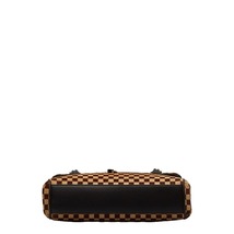 ルイ ヴィトン ダミエ ソバージュ ライオン ハンドバッグ M92131 ブラウン ベージュ ハラコ レザー レディース LOUIS VUITTON 【中古】_画像4