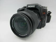 中古 カメラ SONY a N50 DSLR-A100 / レンズ ソニー DT 3.5-5.6 / 18-70 0.38m / 1.3ft MACRO ※通電のみ確認済 ／L_画像2
