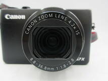 中古 カメラ Canon キャノン PowerShot G7X 8.8-36.8mm 1:1.8-2.8 コンパクトデジタルカメラ ブラック 充電器付き ※通電のみ確認済 ／D_画像6