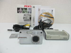 中古 カメラ PENTAX ペンタックス Optio S5n コンパクトデジタルカメラ ※通電のみ確認済 ／V