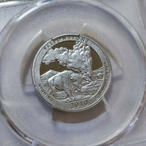 準最高鑑定 PCGS PR69DCAM イエローストーン国立公園 アメリカ・ザ・ビューティフル クオーター モダンコイン アンティークコインの画像5