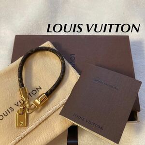  монограмма браслет LOUIS VUITTON Louis * Vuitton аксессуары рука колесо LV Logo браслет M6605F