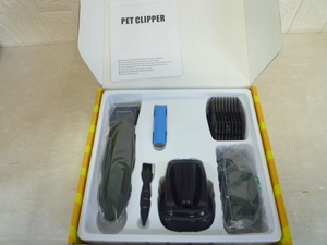 S19.5D5　未使用保管品 ペット用クッリパー PET CLIPPER コードレス乾電池 ペット用品 犬 猫 ペット用 バリカン トリミング