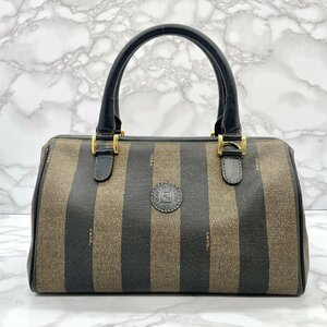 1円～ フェンディ FENDI ペカン ミニボストン ハンドバッグ ブラウン ブラック 119259022059 ゴールド金具 鞄 カバン メンズ レディース