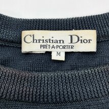 【1円～】クリスチャンディオール Christian Dior PRET-A-PORTER ニット ネイビー Mサイズ 綿100％ セーター 服 メンズ レディース_画像6