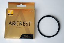 Nikon ARCREST PROTECTION FILTER 62mm AR-PF62 ニコン レンズ保護フィルター_画像1