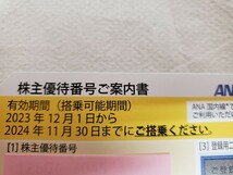 【未使用品】ANA 全日本空輸 株主優待券 株主優待番号 非売品 2024年11月30日までにご搭乗ください。16枚 ANA国内線でご利用いただけます。_画像5