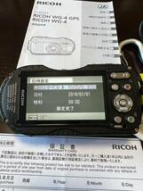 リコー RICOH WG-４ GPS ブルー 防水 防塵 衝撃 デジタルカメラ バッテリー デジカメ バッテリー2個_画像8