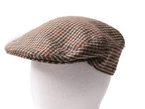 カンゴール ガンクラブ チェック ツイード ハンチング メンズ L / 古着 KANGOL heritage Tweed PEEBLES キャップ 帽子 ウール キャスケット