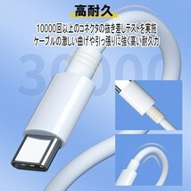 送料無料 USB Type-C to C ケーブル 1m 1.5m 2m 各1本 3本セット PD 急速充電 データ転送対応 スマホiPhone15 充電ケーブル USBコード iPad_画像5