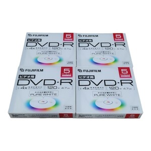 FUJIFILM 日本製 DVD-R vdr120EX5 4X 4パック 送料無料