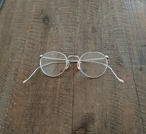 ヴィンテージ American Optical Ful-Vue アメリカンオプティカル 金張り 1/10 12KGF スカルテンプル メガネ 眼鏡 シルバー 彫金