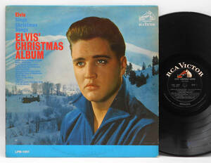 ★US MONO盤 1960年代プレス LP★ELVIS PRESLEY/Elvis' Christmas Album 1957年 黒ラベル 高音圧 モノラル盤 CS付 クリスマス名盤