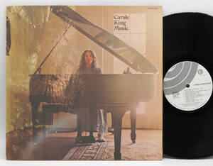 ★US ORIG LP★CAROLE KING/Music 1971年 初回ザラ紙ジャケ 楽譜付 SSW～フリーソウル名作 JAMES TAYLOR,DANNY KORTCHMAR(THE CITY)参加