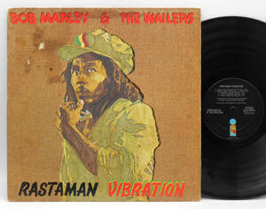 ★US ORIG LP★BOB MARLEY & THE WAILERS/Rastaman Vibration 1976年 初回黒ラベル テクスチャーカバー STERLING刻印入 音圧凄 レゲエ名盤