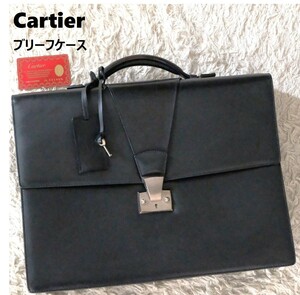 【鍵 カード付】Cartier カルティエ ダレスバッグ マストライン トラディション 2室 ビジネスバッグ ハンドバッグ A4可 ブリーフケース