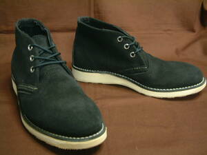 7 1/2D 3147 Red Wing CLASSIC CHUKKA BLACK SUEDE