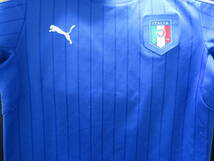 イタリア 代表 2015 ホーム ユニフォーム 上下セット ジュニア 140cm プーマ PUMA ITALY サッカー 子供 キッズ シャツ_画像4