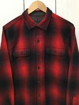 WOOLRICH ウールリッチ コットン長袖シャツ フランネルシャツ チェックシャツ メンズL 良品綺麗 _画像2