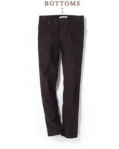 【滝沢眞規子さん着用】Levi's312 PREMIUM WARM SHAPING SLIM CORDSブラックパンツW26