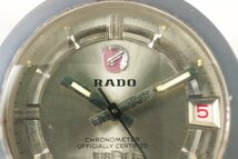 RADO ラドー DIASTAR ダイヤスター クロノメーター 自動巻き カットガラス 腕時計 デイト 【彩irodori】_画像3