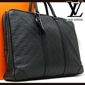 ★極美品★ ルイヴィトン Louis Vuitton ダミエアンフィニ ポルトドキュマン ヴォワヤージュ ビジネスバッグ N41146 定価約32万 23110301