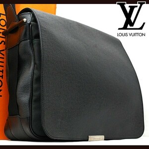 ★極美品★ ルイヴィトン Louis Vuitton タイガ ヴィクトール メンズ ショルダーバッグ 1円 M30142 定価約17万 23101202