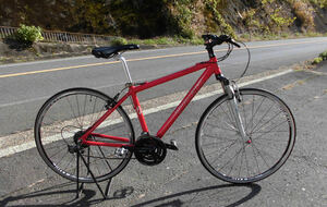 1円～トレック【TREK】※ALPHA 軽快MTB SHIMANO 24速 赤色 中古自転車 11517