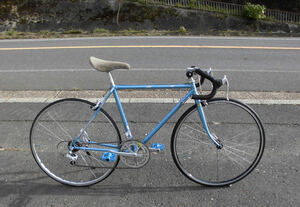 1円～★【VIGOAE】※ 軽快ロードバイク12速 青色 中古自転車 11502