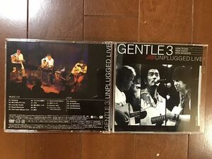 中古CDとDVD2枚組　GENTLE3 アンプラグド・ライブ　宇崎竜童、岩城滉一、世良公則