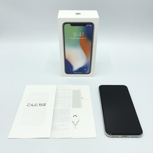 【中古】【docomo】○iPhone X 64GB シルバー/SIMロック解除済/A[240006500936]