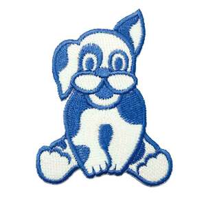 アイロンワッペン ドッグ DOG 犬 キャラクター ワンちゃん 動物 ワッペン 簡単貼り付け アップリケ 刺繍 裁縫